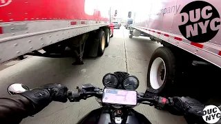 Reality of Lane Splitting - The Things that get CUT OUT - Ducati NYC Vlog v1633