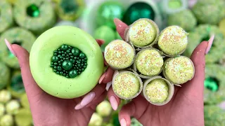 Oddly satisfying ASMR video 💚 Peeling off the film and Clay crackling 💚 Crushing soap boxes 💚