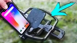 EXPERIMENT:  WORLD'S TOP INDESTRUCTIBLE PHONE VS BEAR TRAP