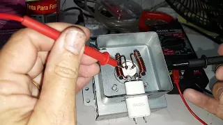 Como consertar o magnetron do micro-ondas( consertando na hora e testando)