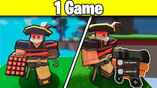 Can I Learn Pirate Davey In One Game? (Roblox Bedwars)