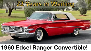 1960 Edsel Ranger Convertible. Rare - 1 of 76 Built. Restoration Completed by Steve Schultz