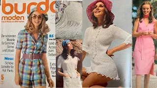 Листаем журнал Burda Moden 05/1971 Модные тенденции весна-лето 2020/Платье Джейн Биркин