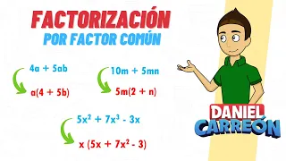 FACTORIZACIÓN POR FACTOR COMÚN Super facil  - Para principiantes