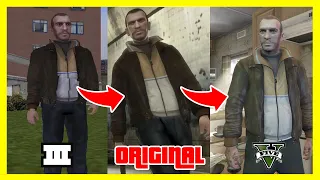 Evolution of Niko Bellic in GTA games