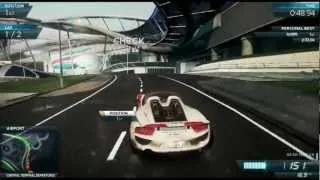 Porsche 918 Spyder Gameplay All Events - Need for Speed: Most Wanted (2012) Terminal Velocity DLC