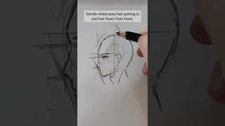 How to draw anime face sideview easily Basic face anatomy #draw #shorts