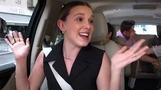 Millie Bobby Brown and Stranger Things Cast Singing 'High Hopes'4K #milliebobbybrown #strangerthings