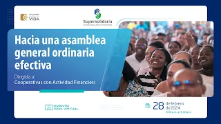 📣 #Eventos | Hacia una asamblea general ordinaria efectiva - 28/02/2024