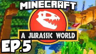 Jurassic World: Minecraft Modded Survival Ep.5 - SMELTERY CASTS!!! (Rexxit Modpack)