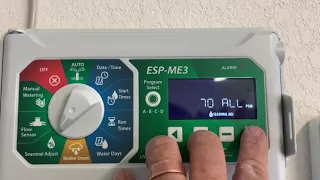 Operating Rainbird ESP-ME3