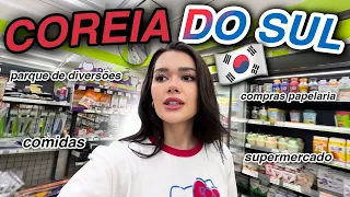 UM DIA DIA NA COREIA! Compras papelaria, mercado, parque e +