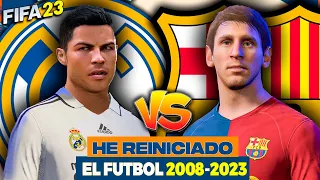 Enfrente al REAL MADRID y al BARCELONA de 2008 a 2023 FIFA 23 Modo Carrera LITE!!