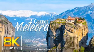 Meteora Greece 8K HDR - Nature Relaxation Film with piano music (8K VIDEO ULTRA HD)
