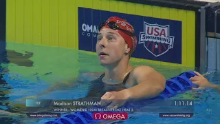 Women's 100 Breaststroke Heat 3 - 2021 U.S. OLYMPIC TEAM TRIALS WAVE I