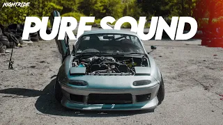 PURE SOUND V8 Miata drifting | NIGHTRIDE 4K