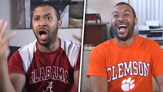 Bama vs. Clemson Fans During the National Championship