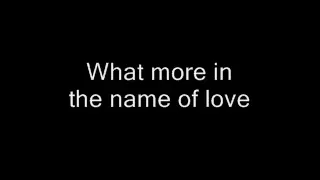 U2-Pride (In the Name of Love) lyrics