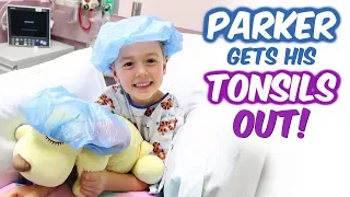 Parker Gets His Tonsils Out! (positive child tonsillectomy)