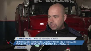 23 05 29 RAMIRO WALTI Bombero Voluntario El Bolsón PRÁCTICA DE BOMBEROS VOLUNTARIOS EN CHOLILA DE BÚ