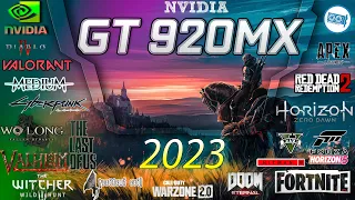 🍀NVIDIA GeForce 920MX  in 15 Games            ( 2023-2024 )