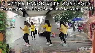 I Wanna Dance With Somebody | Line Dance | Demo | Chor. @Roosamekto (INA)