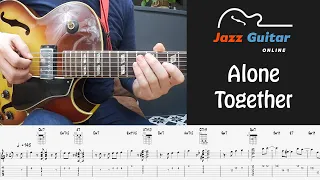 Alone Together - Easy Jazz Guitar Melody (With Chords)