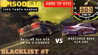 100% SKILL Skyline GTR R34 vs Mercedes Benz CLK 500 Need For Speed Most Wanted Episode 10