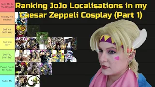 Ranking JoJo Localisations in my Caesar Zeppeli Cosplay (Part 1)