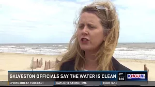 Galveston officials say the water is clean