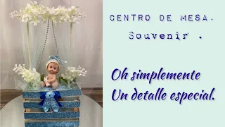 Centro de mesa para baby shower de niño, Souvenir de niño. baby shower centerpiece (boy), souvenir.