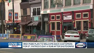 Irish pubs plan to welcome back customers for St. Patrick's Day