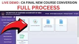 live Demo :- CA FINAL New Course Conversion Full Process | how to Convert CA FINAL New Course