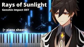 Rays of Sunlight (Qingyun Peak, Liyue) - Genshin Impact OST ~ [Piano + Sheet Music]