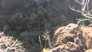 Aerial view of Ajanta caves