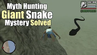 IS GIANT SNAKE REAL IN SAN ANDREAS WATERS? MYSTERY SOLVED - GTA San Andreas MYTH HUNTING