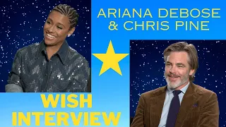 Disney's WISH interviews | Ariana DeBose & Chris Pine share favorite Disney films + childhood wishes