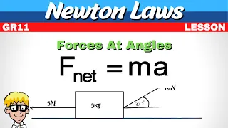 Grade 11 Newton Laws: Forces at an angle