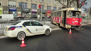 Трамвайный дрифт с пострадавшими - 22.12.2021