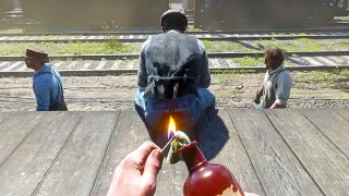 🔥🧨[4K] Dynamite & Fire Bottle Gameplay #59 - Red Dead Redemption 2