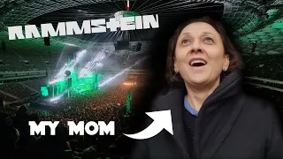 I took my (no metal) mom to the Rammstein show!