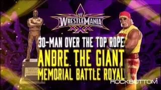 WWE Wrestlemania 30 Andre The Giant Memorial Battle Royal Offical Match Card