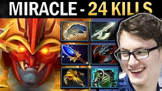 Huskar Dota Gameplay Miracle with 24 Kills and Halberg