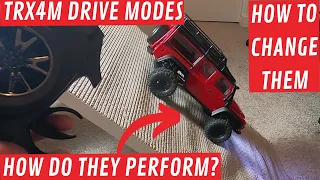 How To Change TRX4m Drive Mode And Testing Them