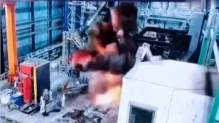 🔥 FURNACE EXPLOSION AT A STEEL PLANT | FIRE ACCIDENT CAUGHT ON CAMERA