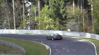 Mercedes SLS AMG tested hard on the Nürburgring