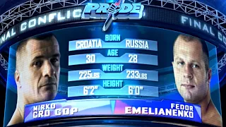 Fedor Emelianenko vs Mirko Cro Cop Highlights (HD)