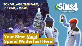 ULTIMATE WINTER WONDERLAND FESTIVAL in TS4 ❄ Winterfest Fair ⛄ |  Sims 4 Stop Motion Build