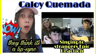Caloy Quemada Singing to strangers Epic Reaction | Nofie Reacts