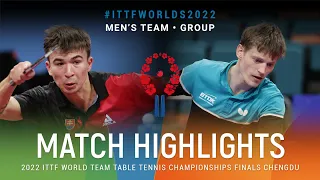Highlights | Adam Klajber (SVK) vs Anders Lind (DEN) | MT Grps | #ITTFWorlds2022